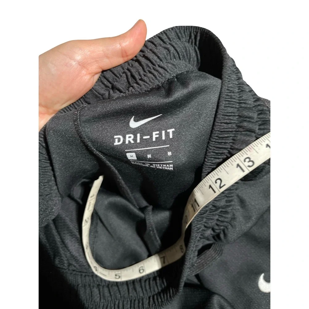 Nike Dri-FIT Mens Training Pants Black Mesh Panel Tapered Joggers Size M